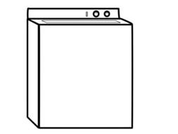 washing machine as a picture for clipart