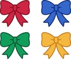 Cute Christmas Bows drawing