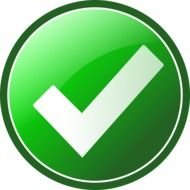 Check Correct Mark Choice Yes Ok Positive Right