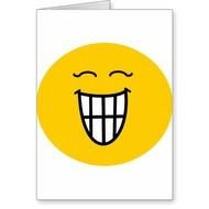 Toothy Smiley Face Die Met Glimlach