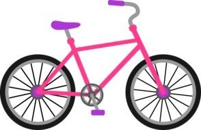 Pink And Purple Bicycle drawing