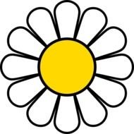 Yellow Daisy At Clkercom Vector Online Royalty