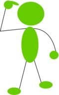 clipart of the green Pointer Person
