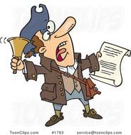 Cartoon Town Crier Ringing A Bell 1783 By Ron Leishman