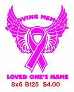 emblem with wings and ribbon