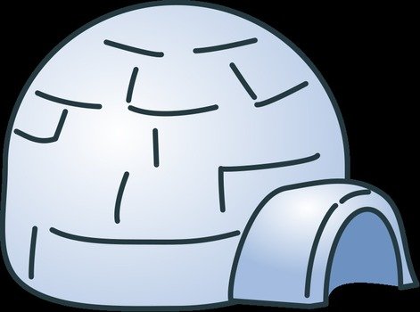 ice hut in graphic representation