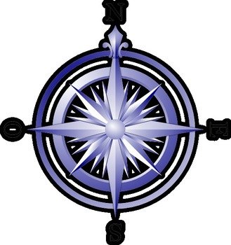 Blue Compass At Clkercom Vector Online Royalty
