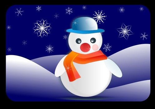 Winter Snowy drawing