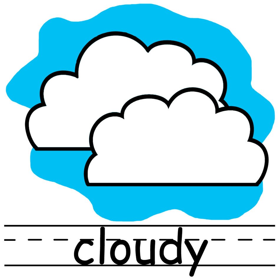 weather logo with clouds