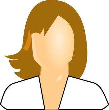 User Icon Female White Shirt At Clkercom Vector