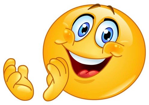 smiley claps