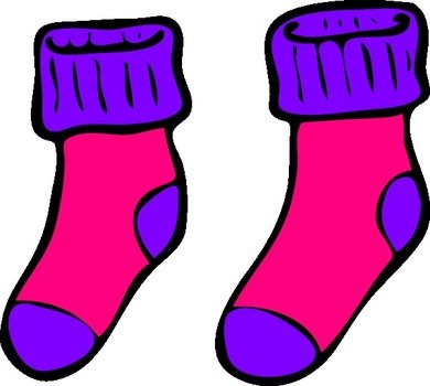Pink Purple Sock At Clkercom Vector Online N2