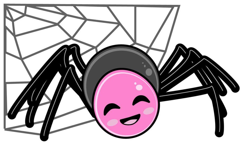clipart of the cute spider