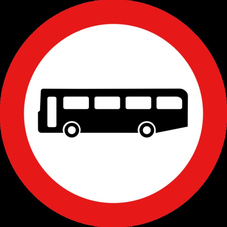 Vector Bus Road Sign Clip Art 103680 Hightpng