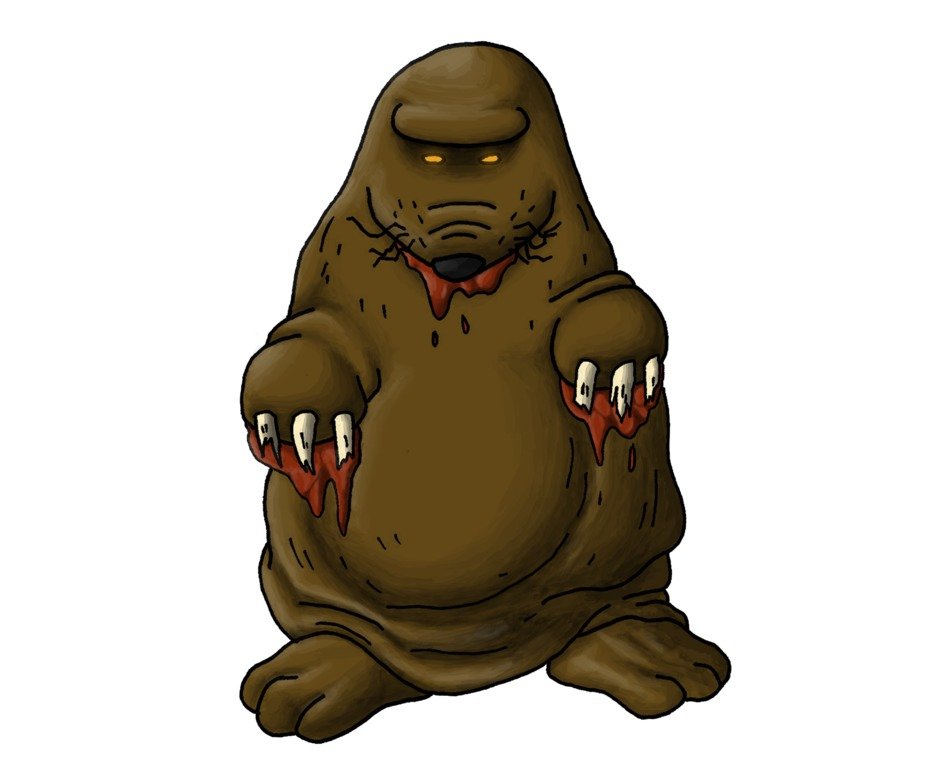 green monster with claws