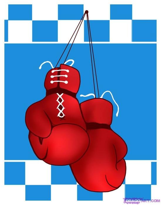red cloves drawing