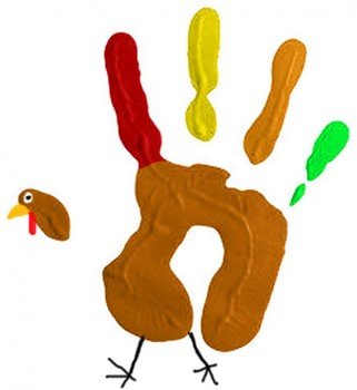 Kids Handprint Turkey