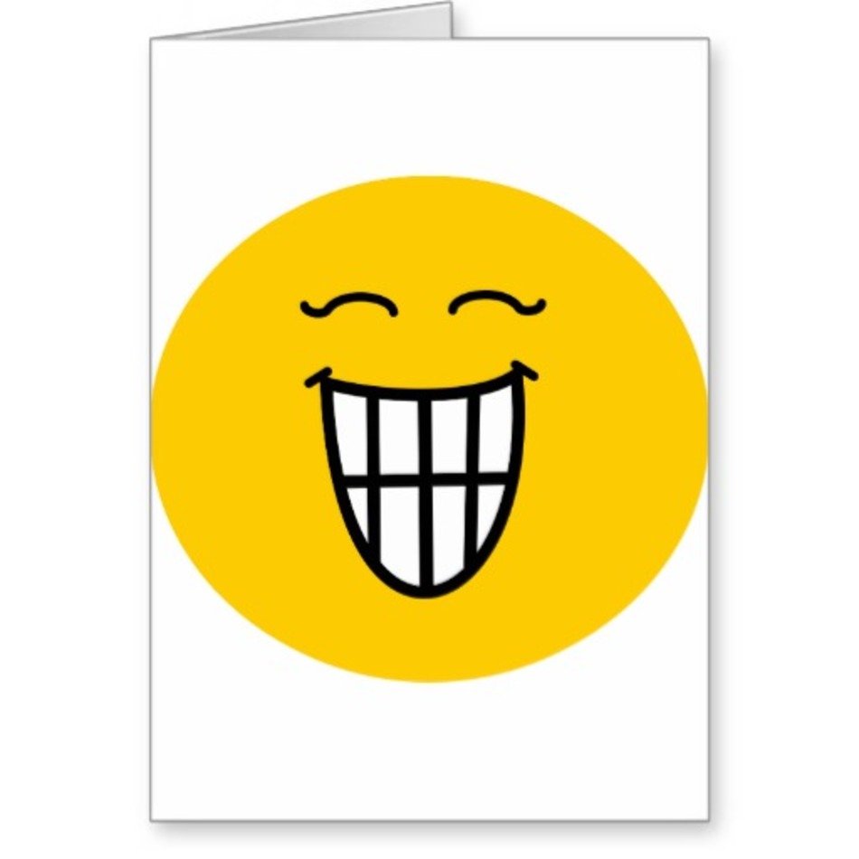 Toothy Smiley Face Die Met Glimlach