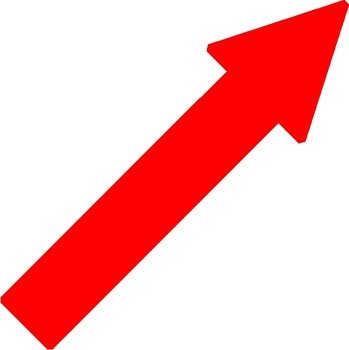Red Arrow Up Right At Clkercom Vector Online clipart