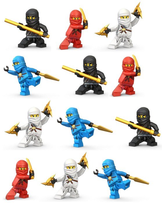 Clip Art of the Lego Ninjago figures free image download