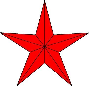 Red Star Border Panda Free Images N3