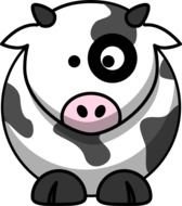 Blackeye Moo At Clkercom Vector Online Royalty clipart