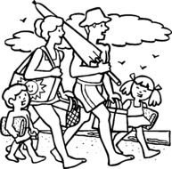 For Family Coloring Pages Young Kids