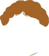 Light Brown Guy Wig At Clkercom Vector Online clipart