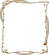 Cowboy Rope Border At Clkercom Vector Online clipart