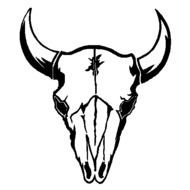 Cow Skull Wall Decal Custom Graphics