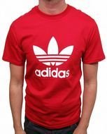 red Adidas t-shirt