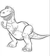 Tiranosaurio Rex Para Colorear Ilustraciones Vectoriales