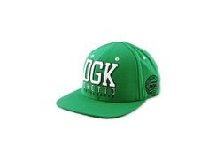green baseball cap