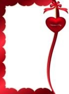 Beautiful red Valentine's clipart