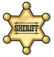 sheriff's star as a graphic image