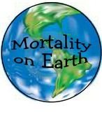 mortality on Earth text drawing