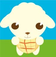 cute lamb drawing