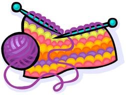 Colorful Cartoon Knitting clipart