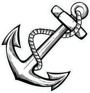 vintage Anchor, Tattoo Design