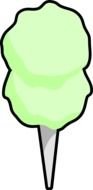 green ice cream as a picture for clipart