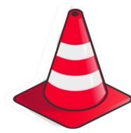 red-white cone