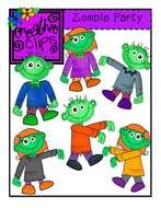 Clipart of the Zombie party