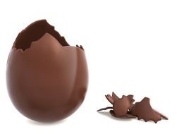 chocolate egg as a picture for clipart