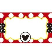 Identificador Mickey Mouse 12u Decoracion Ambientacion Cotill&amp;243n