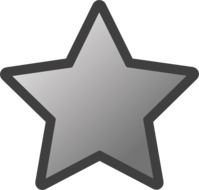 Star grey Silhouette drawing
