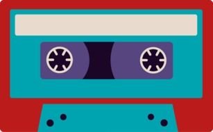 Retro cassette clipart