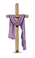 isolated Catholic cross