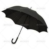 People With Umbrella Silhouettes Vector Stock