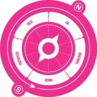 clipart of the pink NUâEST logo