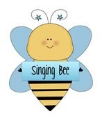 drawn cartoon singing bee